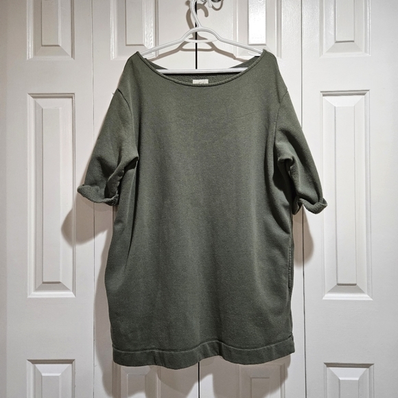 Urban Outfitters Torino Sweatshirt Mini Green Dress Size Small - Picture 4 of 10